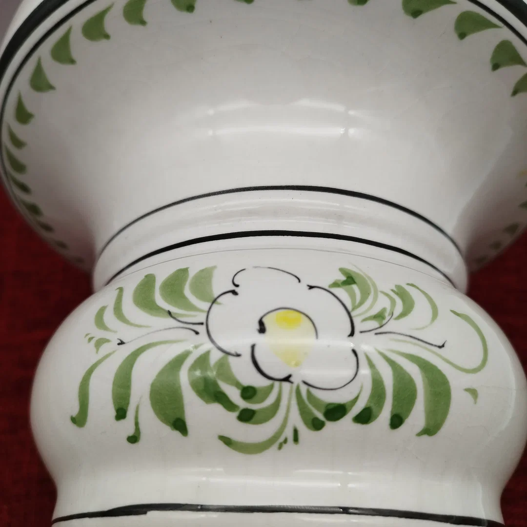 Bemalter Blumenständer Keramik - ca. 50cm hoch / VINTAGE – Bild 3