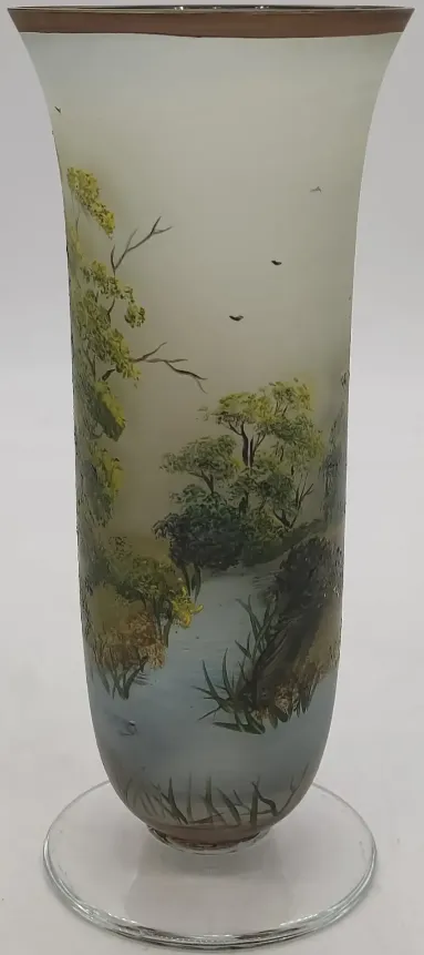 Emmi Handbemalte Glasvase Höhe ca 20cm – Bild 2