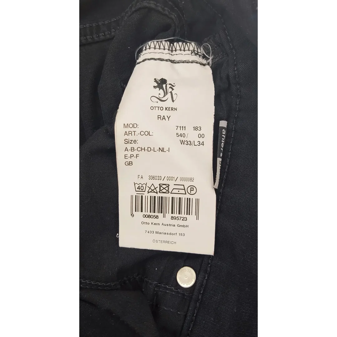 OTTO KERN Herren Jeans schwarz - Gr. W33/L34 – Bild 5