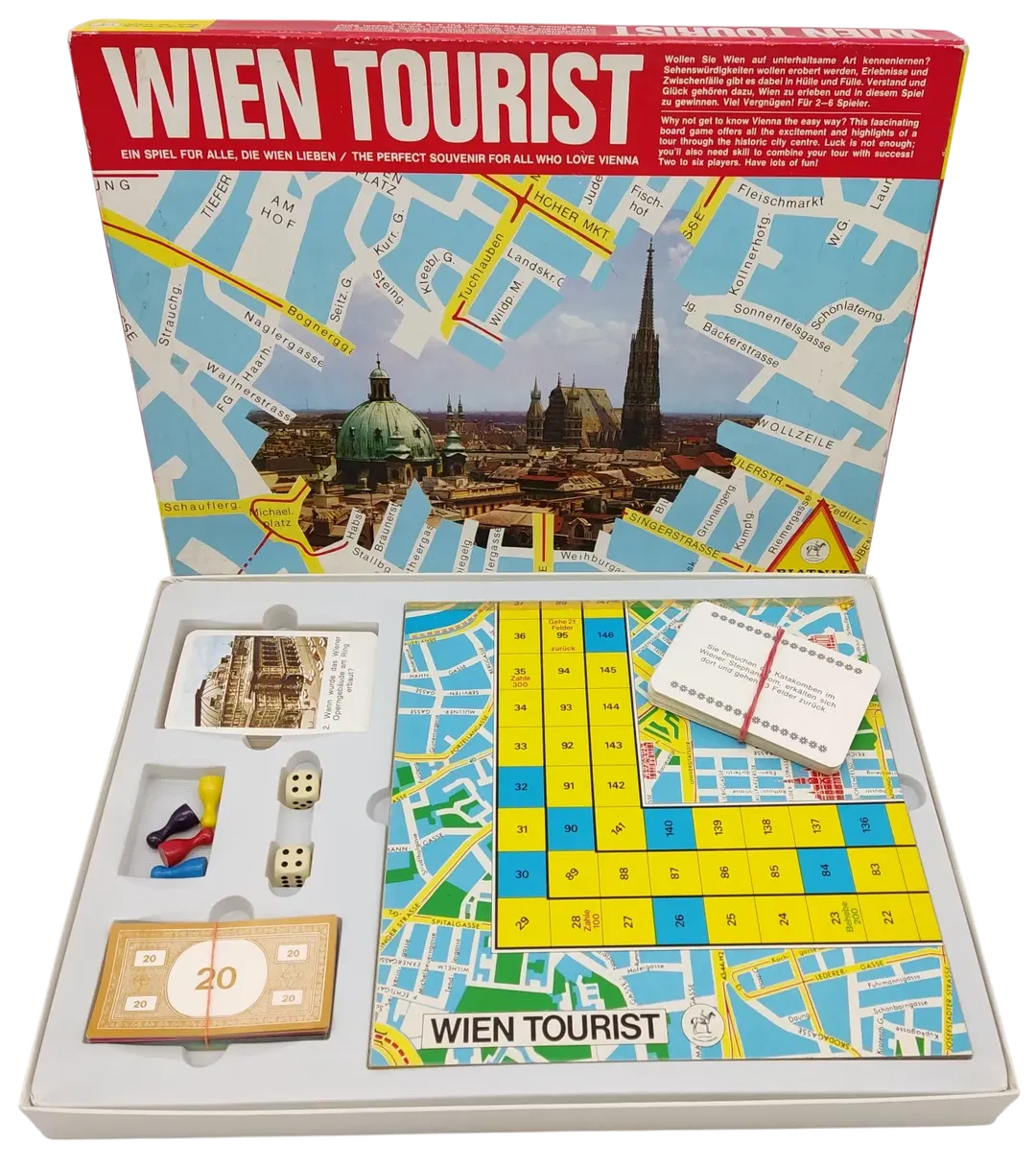 WIEN TOURIST - Vintage Gesellschaftsspiel - Piatnik  - Bild 4