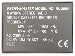 Profi-Master Radiorecorder NL-3069 neuwertig - Bild 5