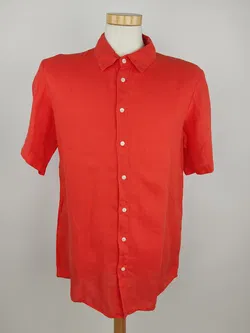Givn Herren Leinenhemd orange - L / 52 - Bild 1