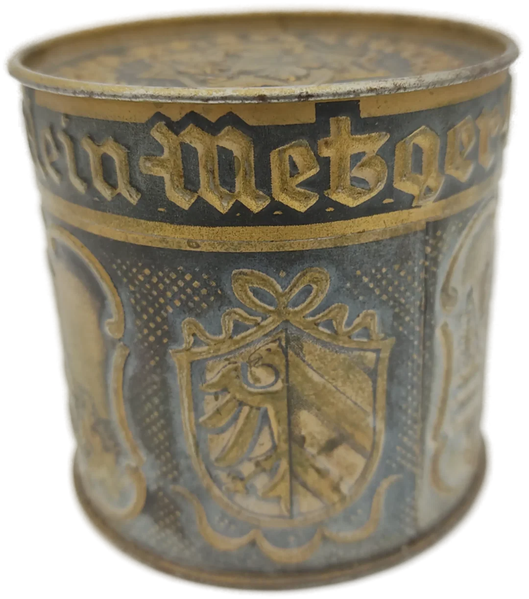 Nürnberger Lebkuchendose Gold, geprägtes Relief | Vintage-Schatz – Bild 2