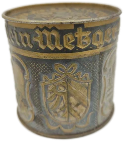 Nürnberger Lebkuchendose Gold, geprägtes Relief | Vintage-Schatz – Vorschau 2