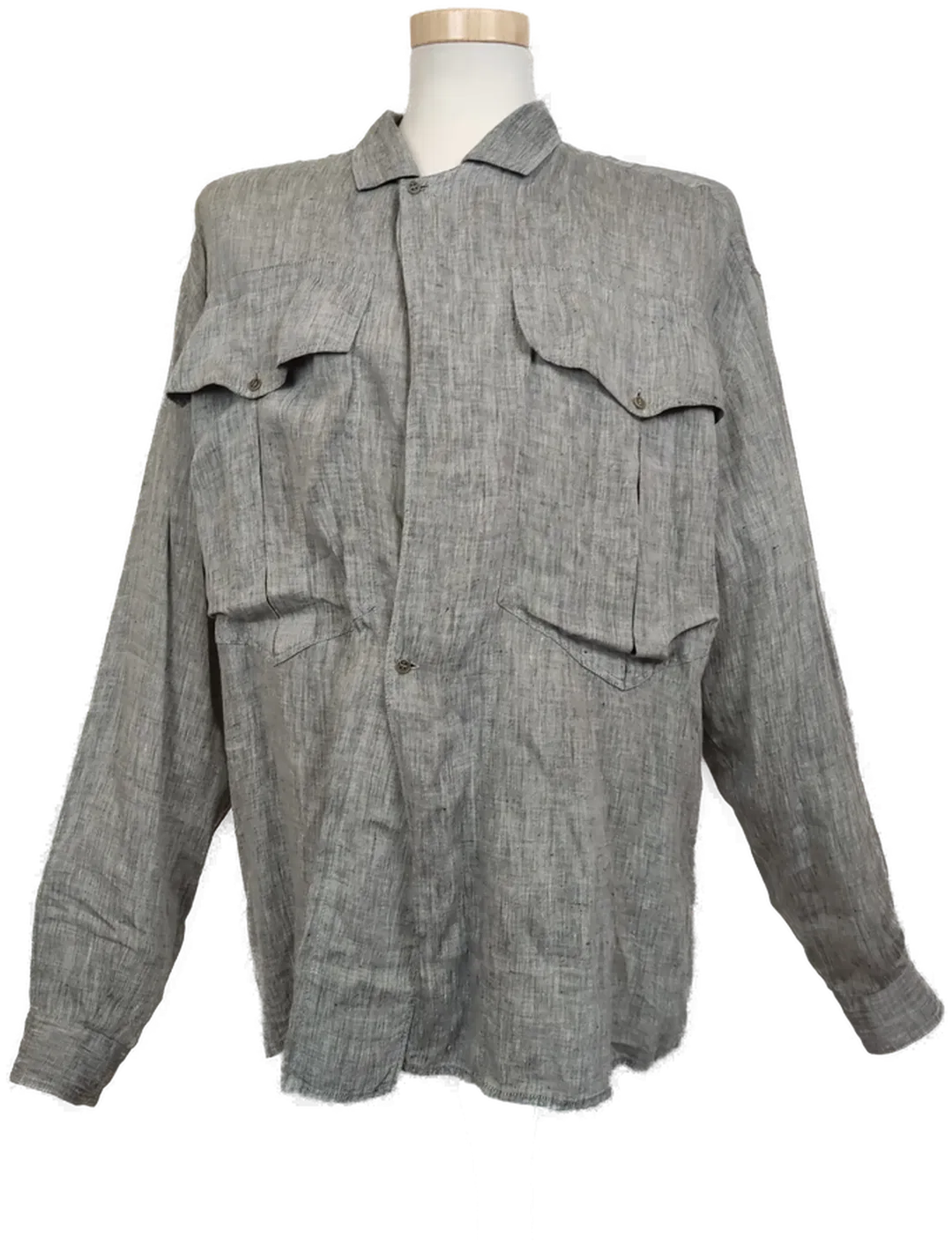 Versace Herren Hemd grau Gr. 52/XL vintage - Bild 1