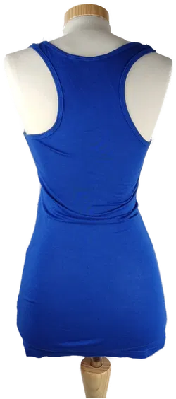 Top 'forever', ärmellos mit Rundhalsausschnitt, royal blue mit Pailletten, Größe XS - Bild 3