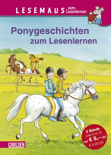 Lesemaus zum Lesenlernen Sammelbände, Band 2: Ponygeschichten zum Lesenlernen - Julia Boehme – Bild 1