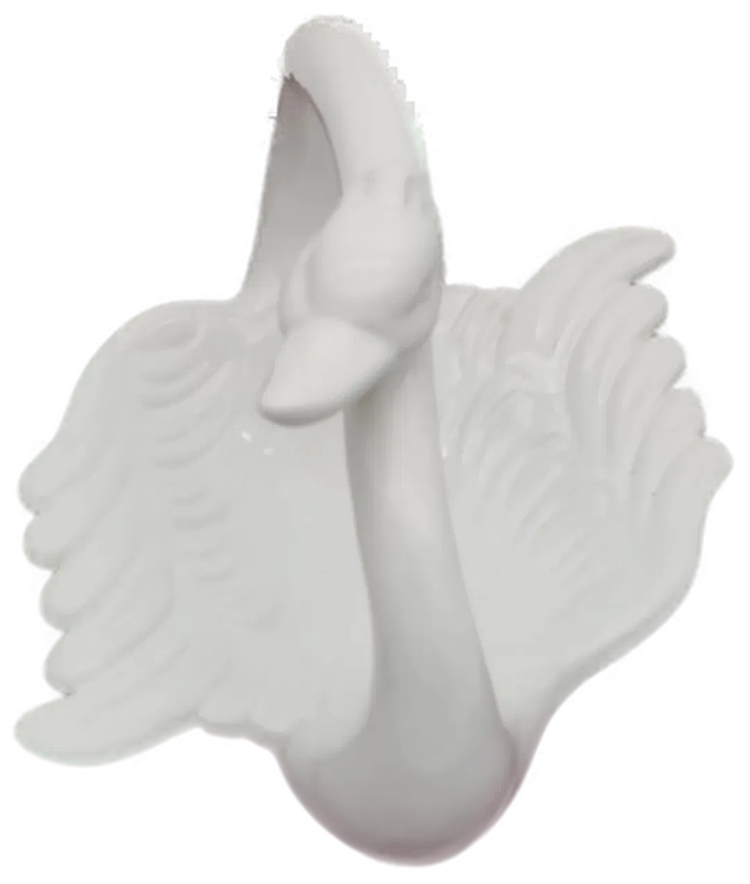 Porzellan-Schwanschale in weiß - Bild 1