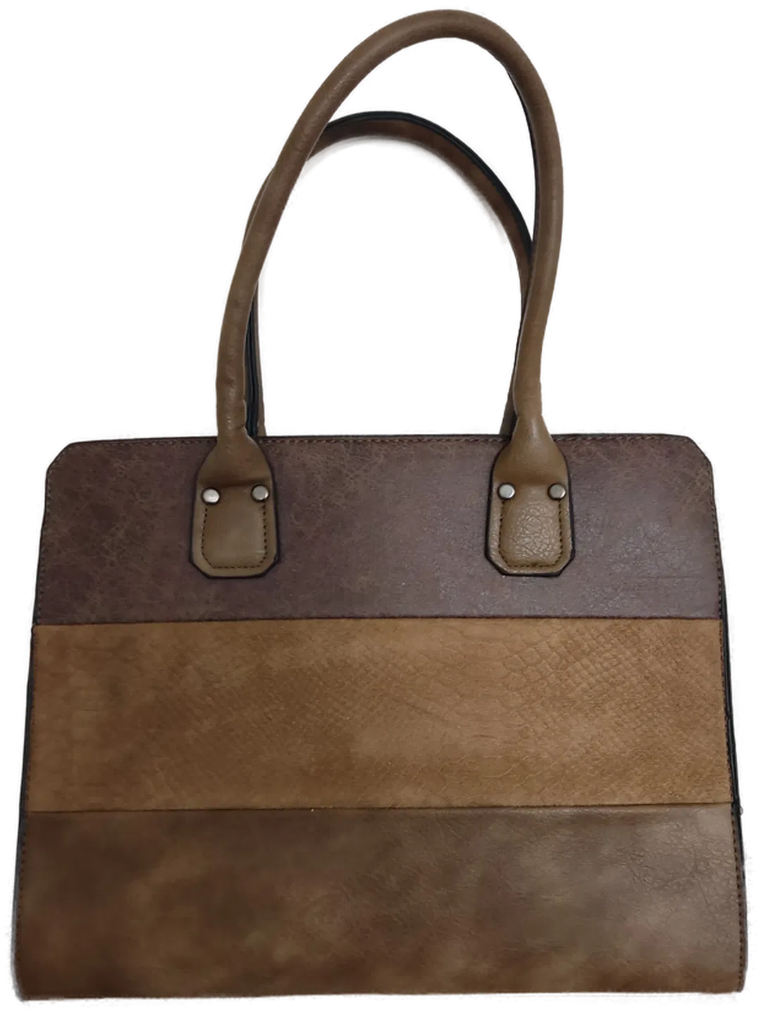 Handtasche Damen, braun, Kunstleder, - M - Bild 1