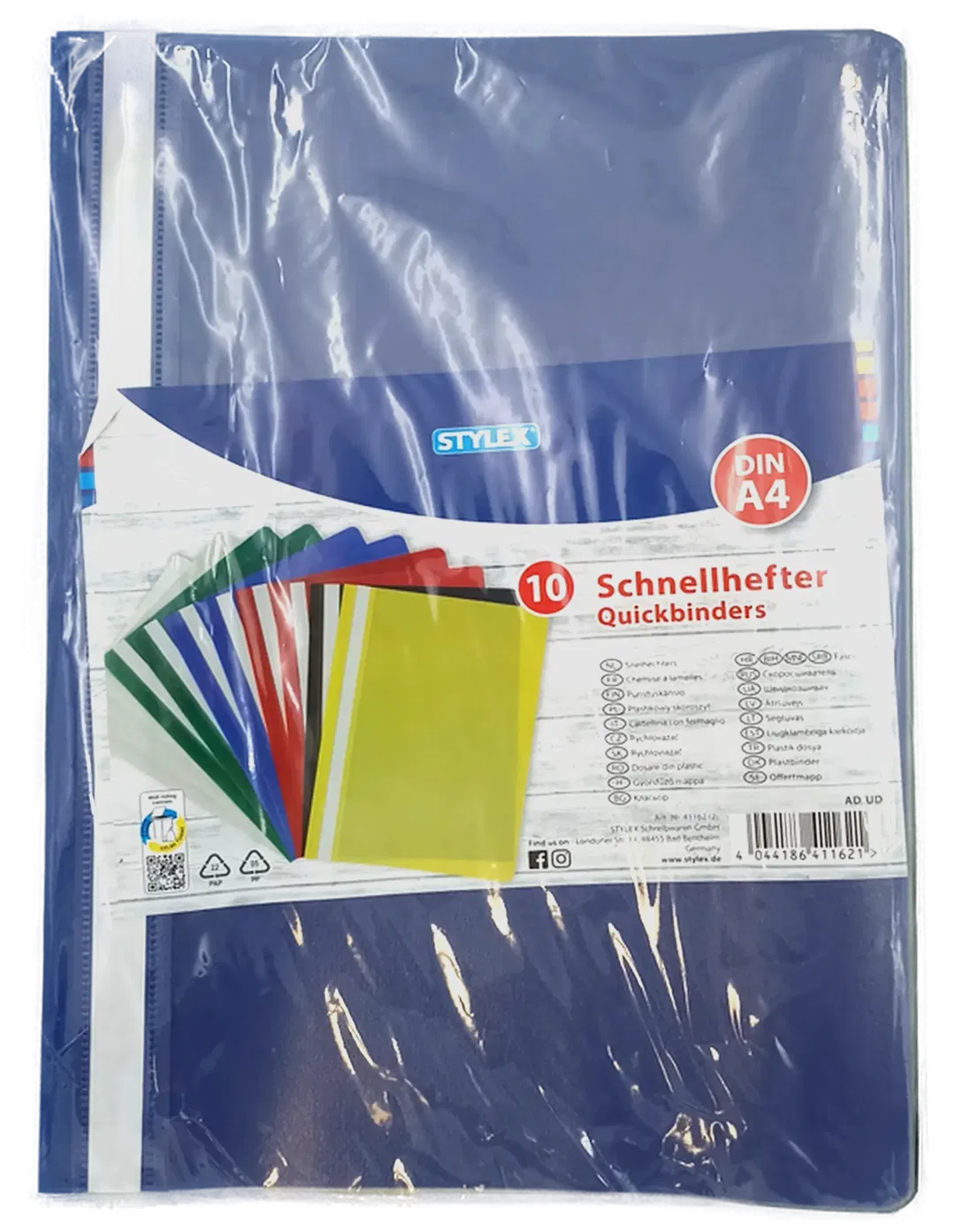 STYLEX Schnellhefter, 10 Stück, farbig sortiert - Bild 1