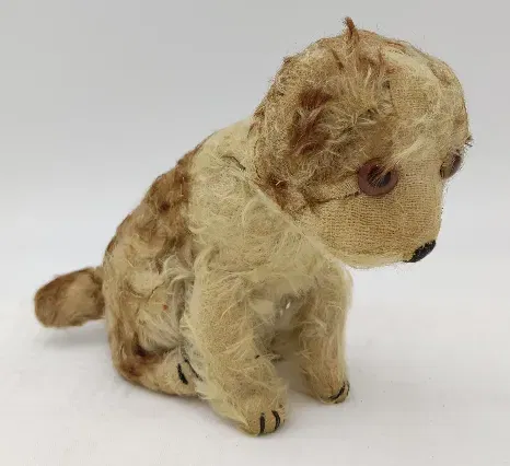 Antikes Stofftier - Hund - Bild 1
