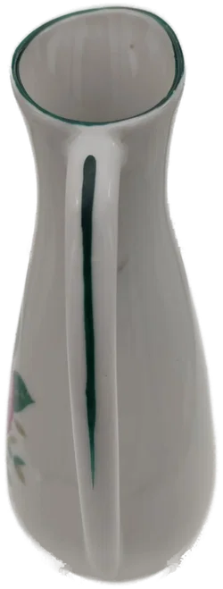 Porzellanvase mit Blumenmotiv aus Unterweissbach | DDR-Ostalgie Henkelvase - Bild 4