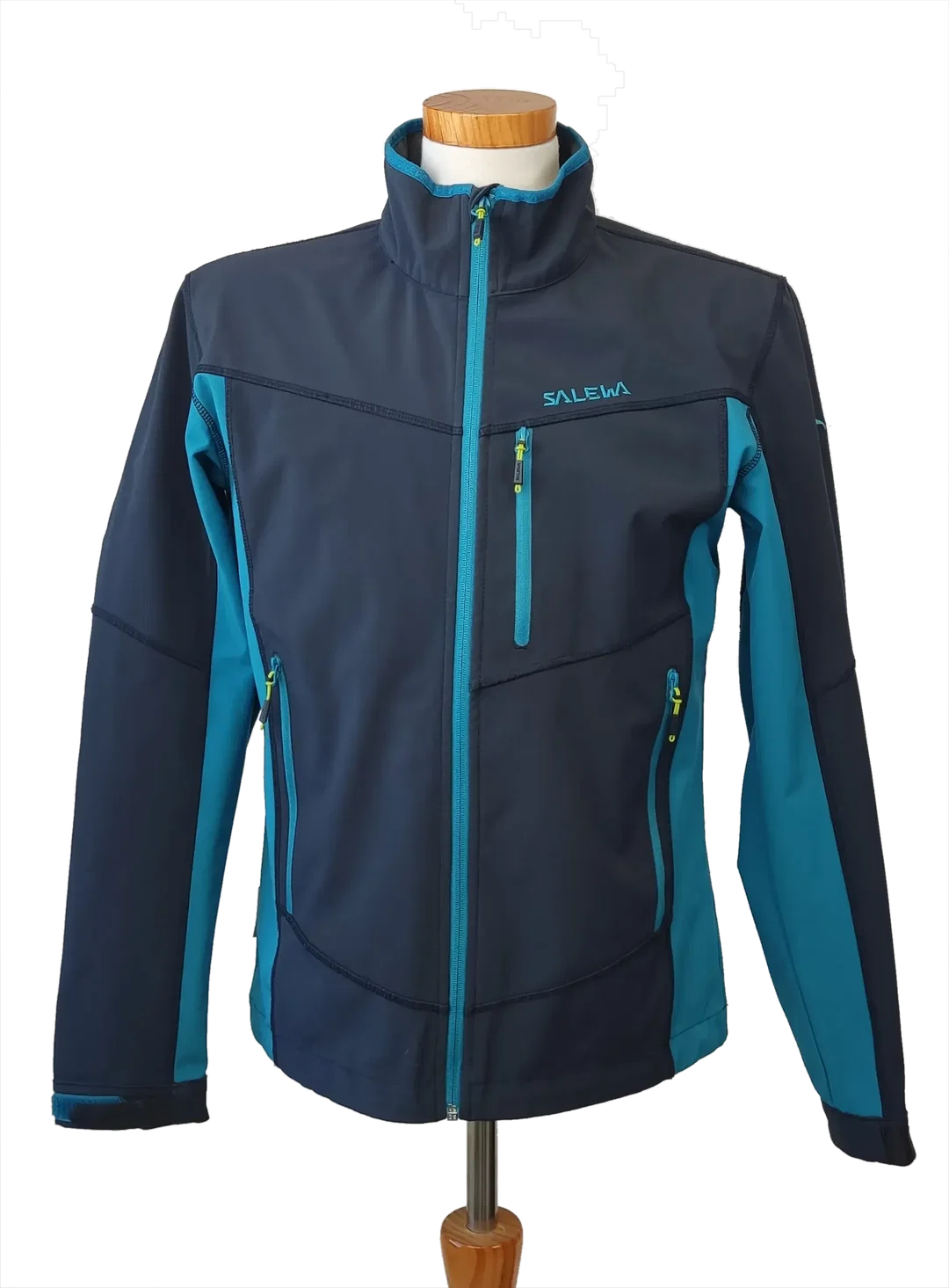 Salewa Herren Softshelljacke,schwarz/türkis - Gr. 48/M - Bild 1