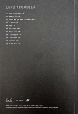 K-Pop - BTS - Love Yourself - Tear - Fotobuch mit Audio CD in Papiermanschette - Bild 3