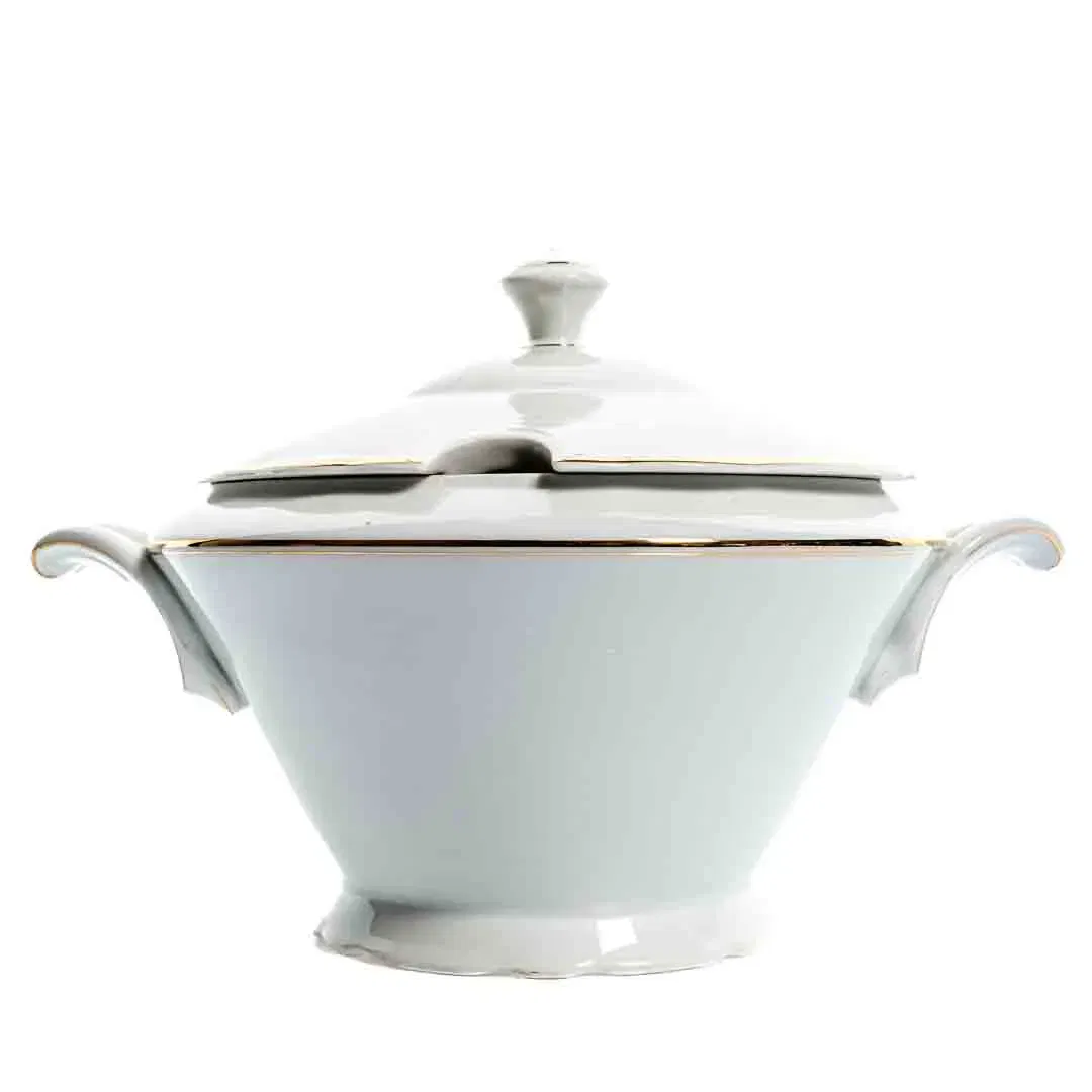 RFH Suppenterrine Suppentopf Weiß mit Goldrand - Bild 1
