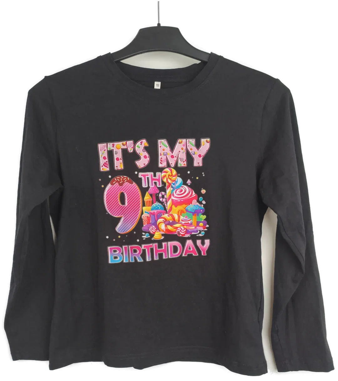 Langarmshirt Kinder, Gr. 150, 9. Geburtstag - Bild 4