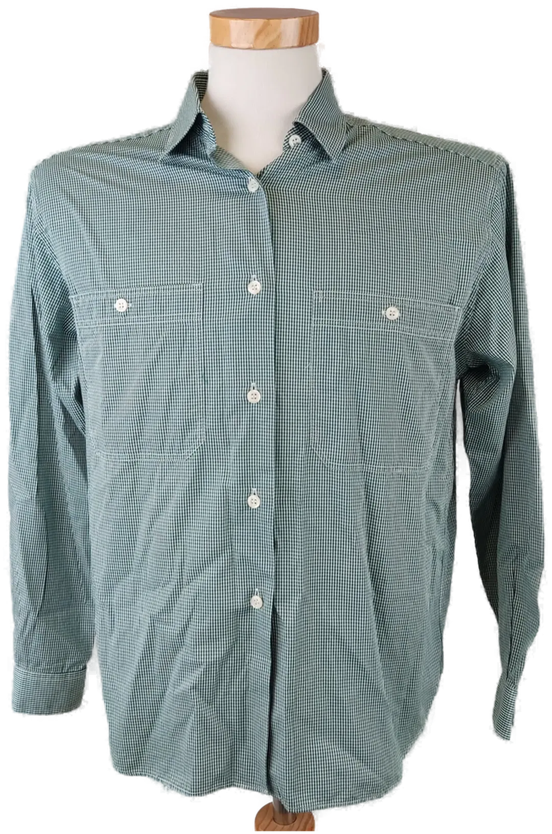 Prokop Herrenhemd grün,weiß kariert - M - Bild 4