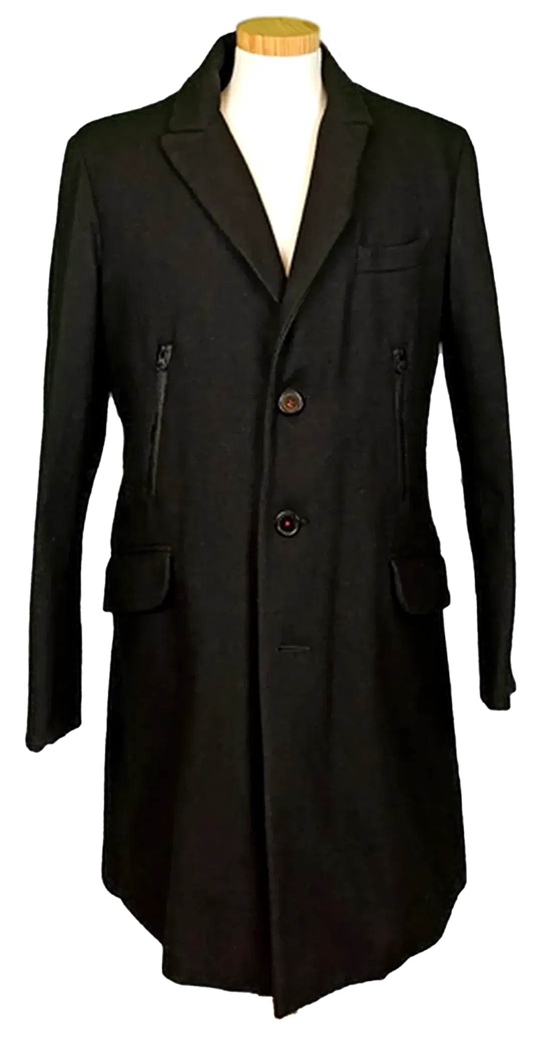 Trussardi Jeans Herren Mantel schwarz Gr. 48 - Bild 1