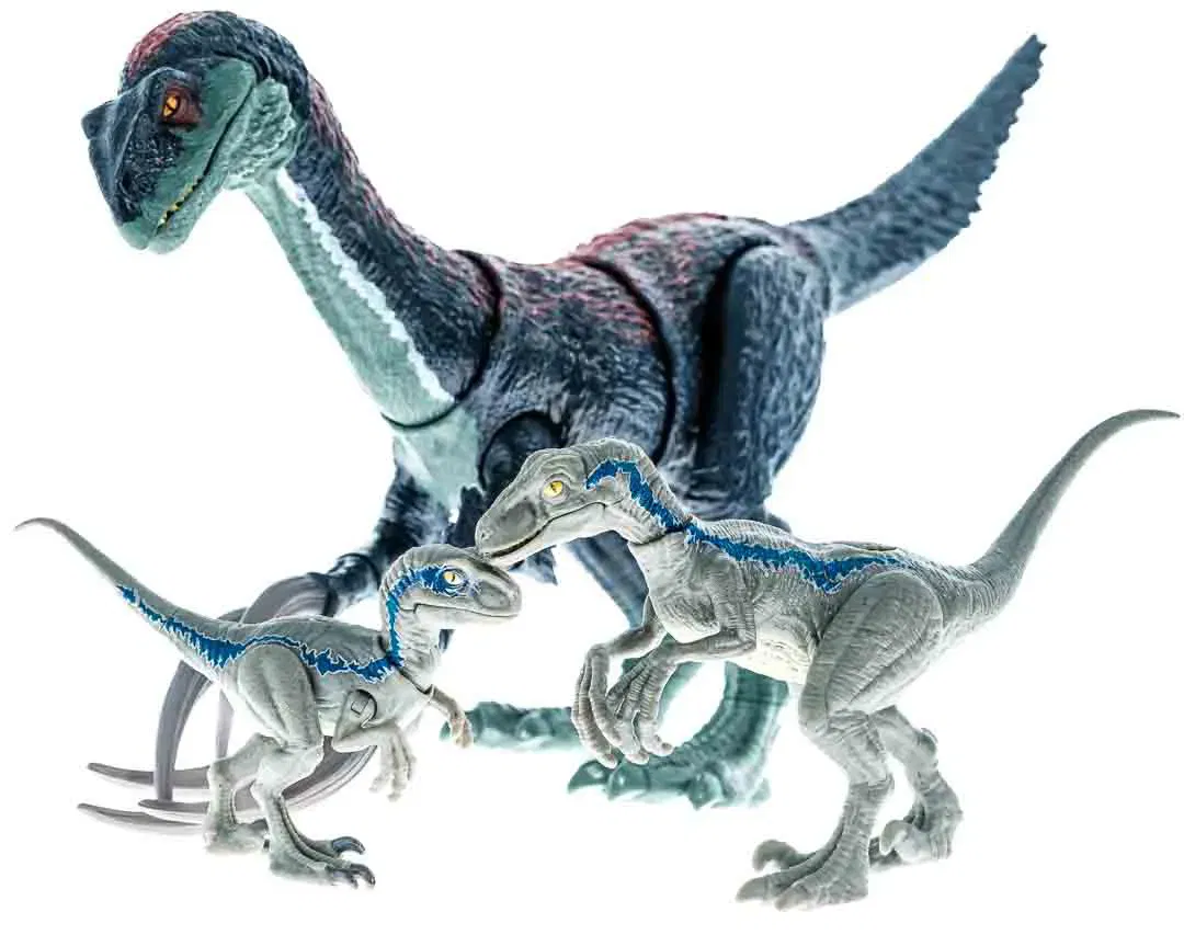 Jurassic World Dinosaurier Konvolut 3 Stück (1 Dominion Sound Slashin + 2  Raptoren) - Bild 4