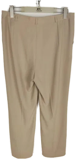 Hose, lang mit Gummizugbundeinsatz, beige mit Taschen, Größe L (geschätzt) - Bild 2