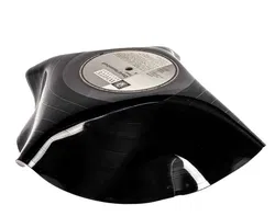 Schale aus einer echten Vinylschallplatte Modell 