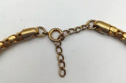 Moderne Metall-Halskette - gold-farbig / ca. 43cm - Bild 3