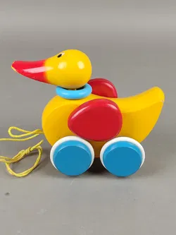 Vintage BRIO Nachzieh-Spielzeug Ente aus Holz  - Bild 3