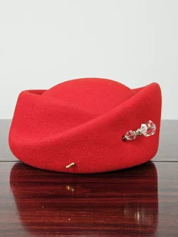 Hutkönig Regensburg Damen Wollhut, rot  - Bild 3