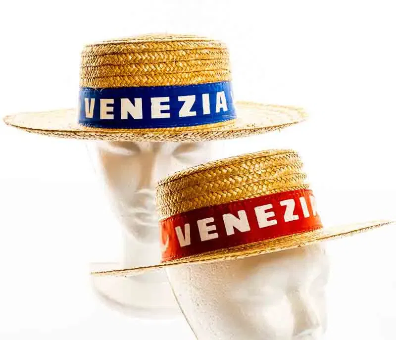 Strohhut Fasching Venezia, 2 Stück - Bild 2