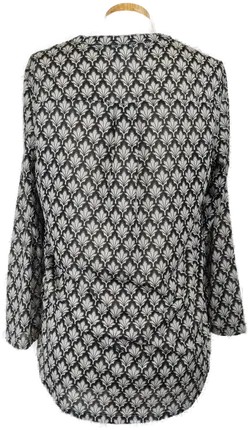 H&M Damen-Bluse schwarz/weiss-gemustert- S/36 - Bild 2