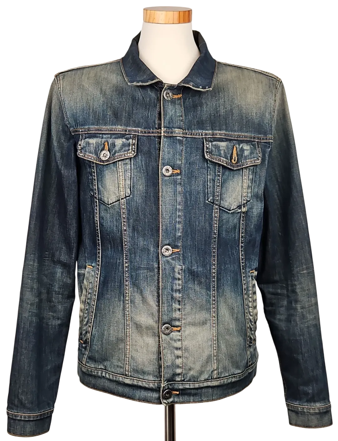 HUGO BOSS Herren Jeansjacke, blau - Gr. XL  - Bild 4