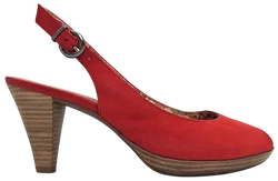 VENTURINI eleganza Damen Leder Pumps, rot - Gr. 37  - Bild 4