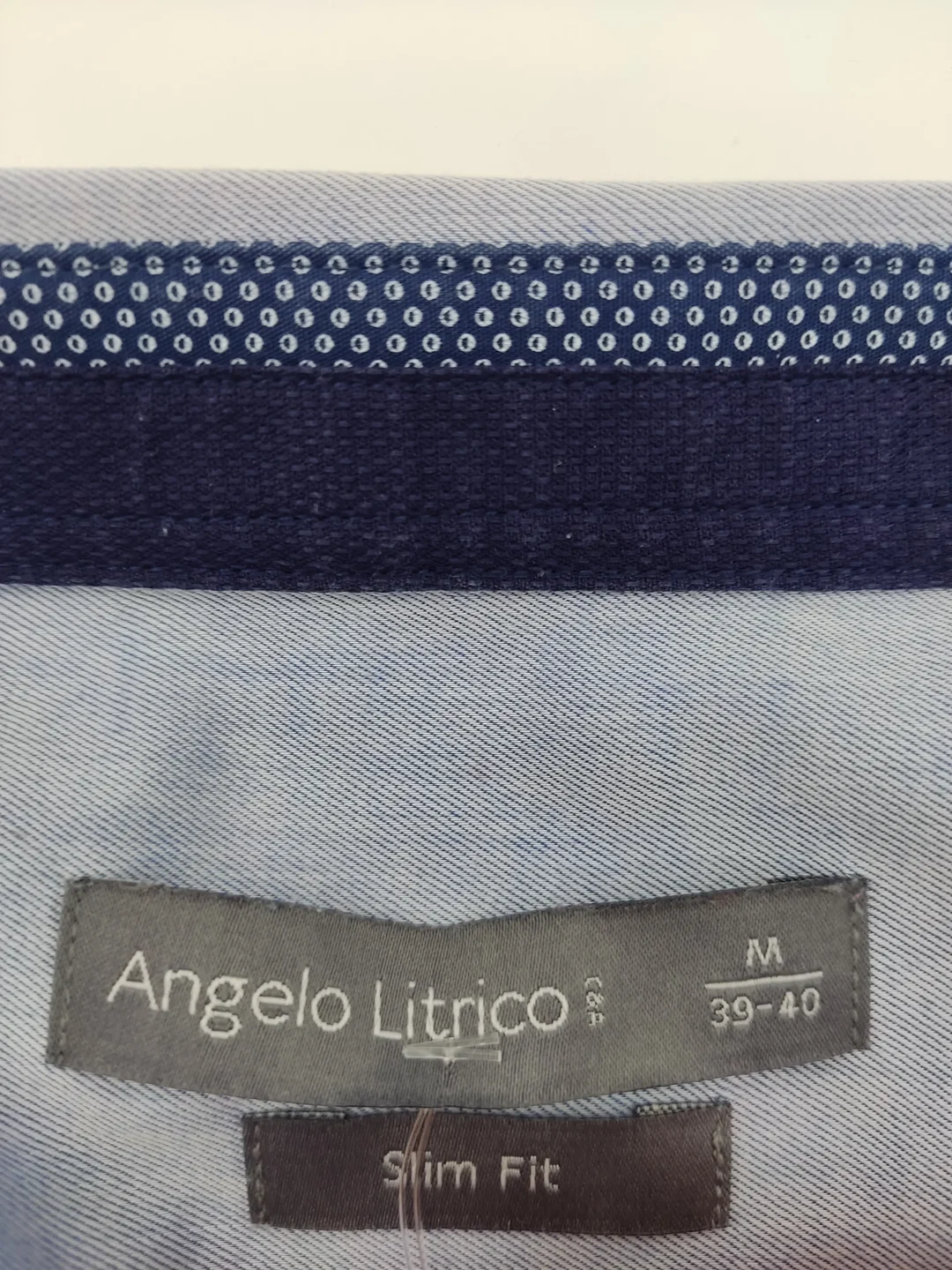 Angelo Litrico Herrenhemd hellblau - Gr. M (Slim fit) – Bild 4