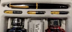 Windsor Calligraphy Set Füllfederhalter Set mit 4 Federn & 2 Tinten - Bild 2