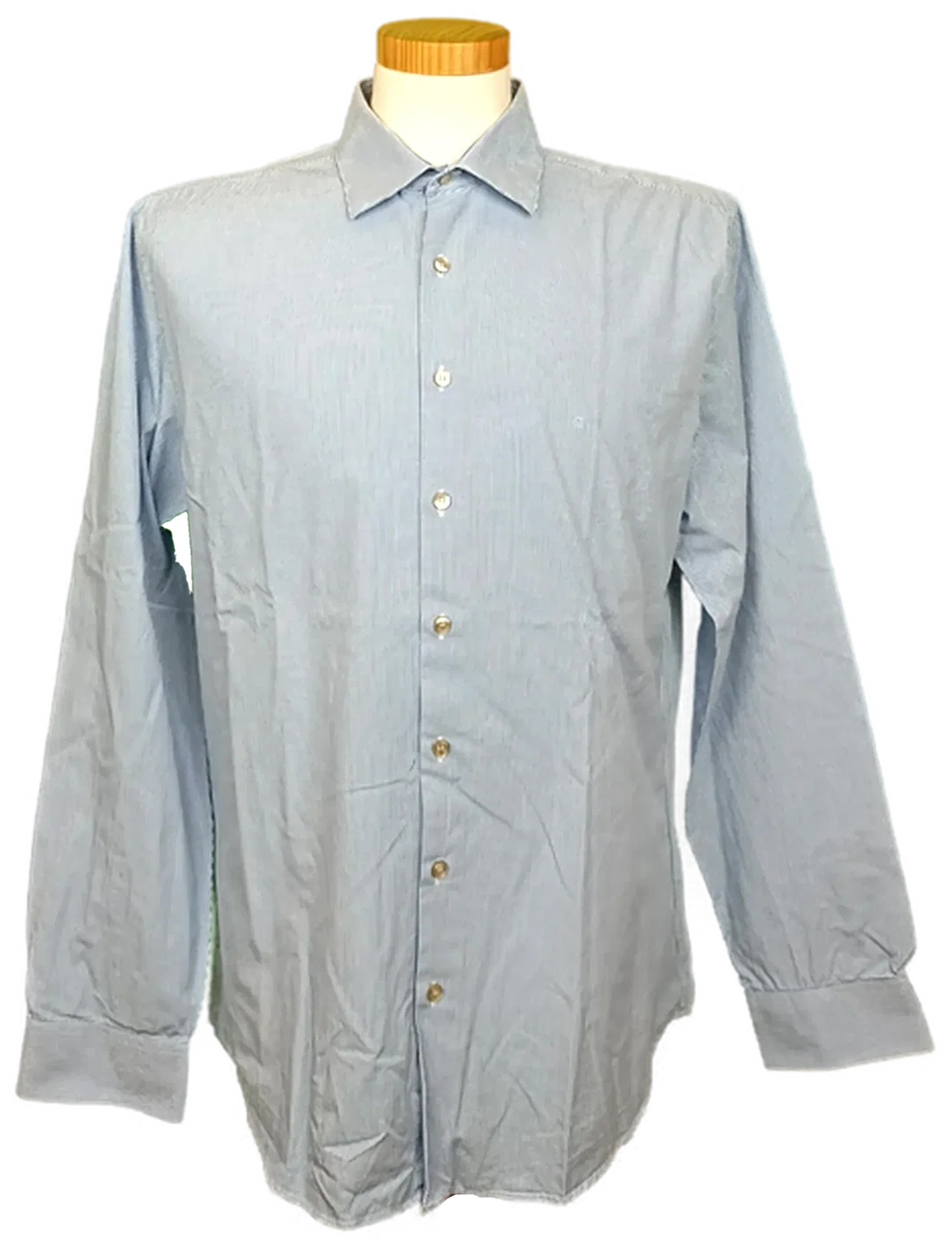 Calvin Klein Herren Hemd blau/weiß kariert Gr. 41/16 - Bild 4