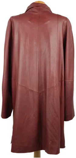 Damen Ledermantel braun - M/38 - Bild 3