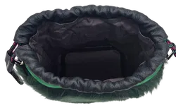 Max V. Koenig Damen plüsch Handtasche, pink/grün - Höhe ca. 25 cm  - Bild 4