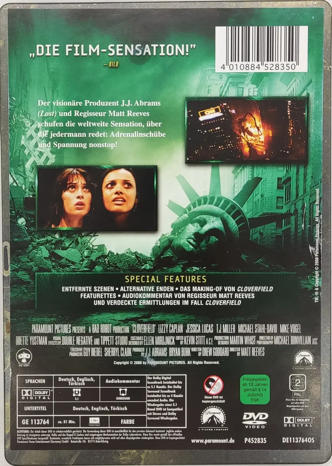 DVD Steelbock "Cloverfield – Bild 2