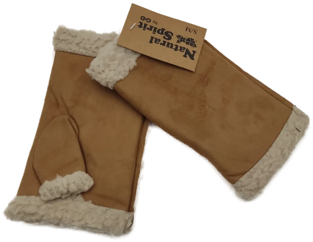 Natural Spirit by GAD fingerlose Handschuhe hellbraun - Gr. S/M - Bild 1