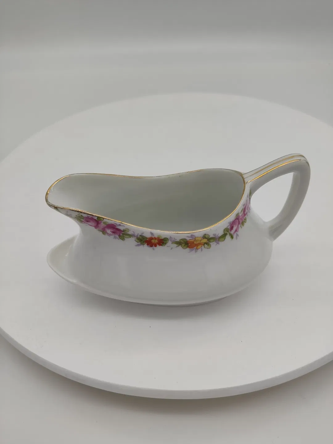 Vintage Saucenboot mit Blumendekor Made in Austria - Bild 1