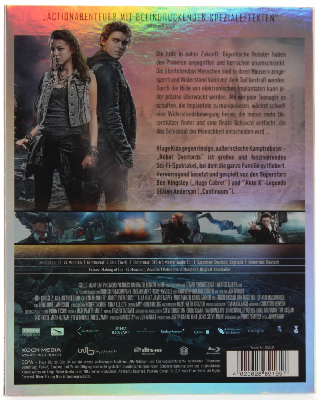 Blu Ray "Robot Overlords – Herrschaft der Maschinen" – Bild 2