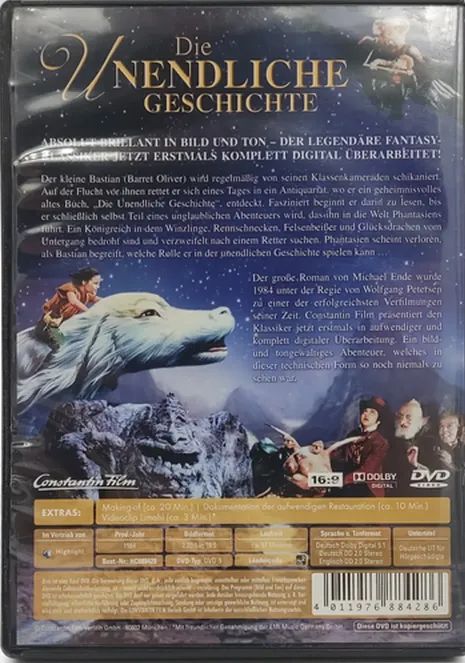 DVD "Die unendliche Geschichte" mit Barret Oliver und Noah Hathaway – Bild 3