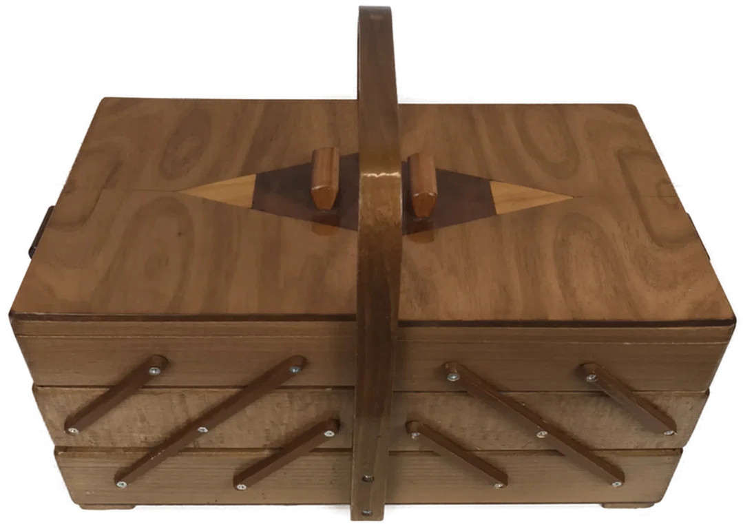 Nähkästchen Holz, Vintage - Bild 3