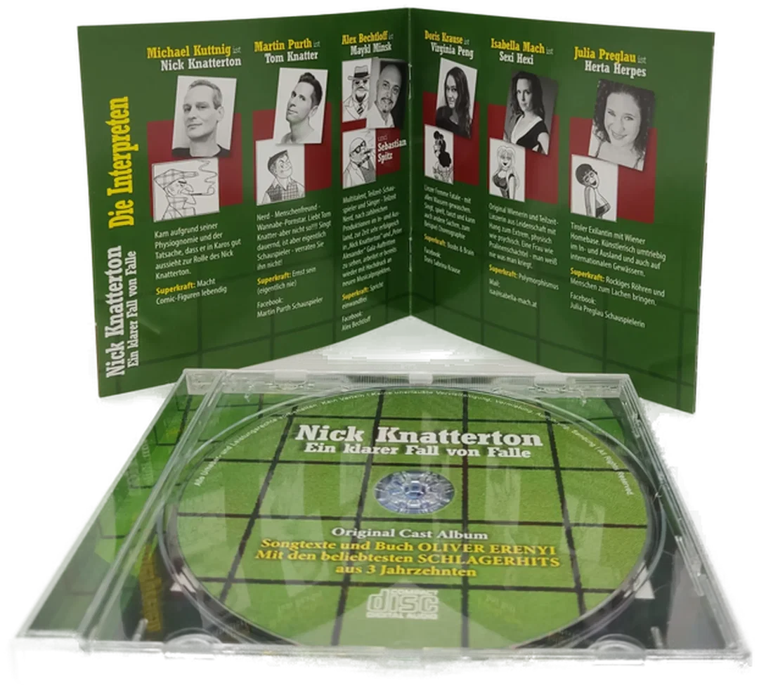CD - Nick Knattertons Abenteuer - Ein klarer Fall von Falle, Musical, limitierte Erstausgabe – Bild 2