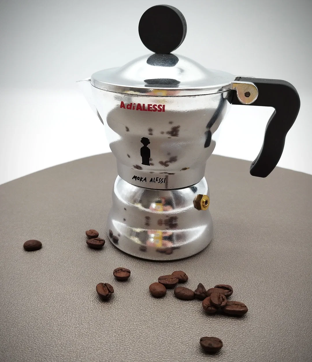Espressokocher Alessi Metall | Design-Alessandro Mendini  - Bild 4