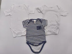 3er Set Body, Kurzarm, Baby, Gr. 50/56 – Vorschau 1