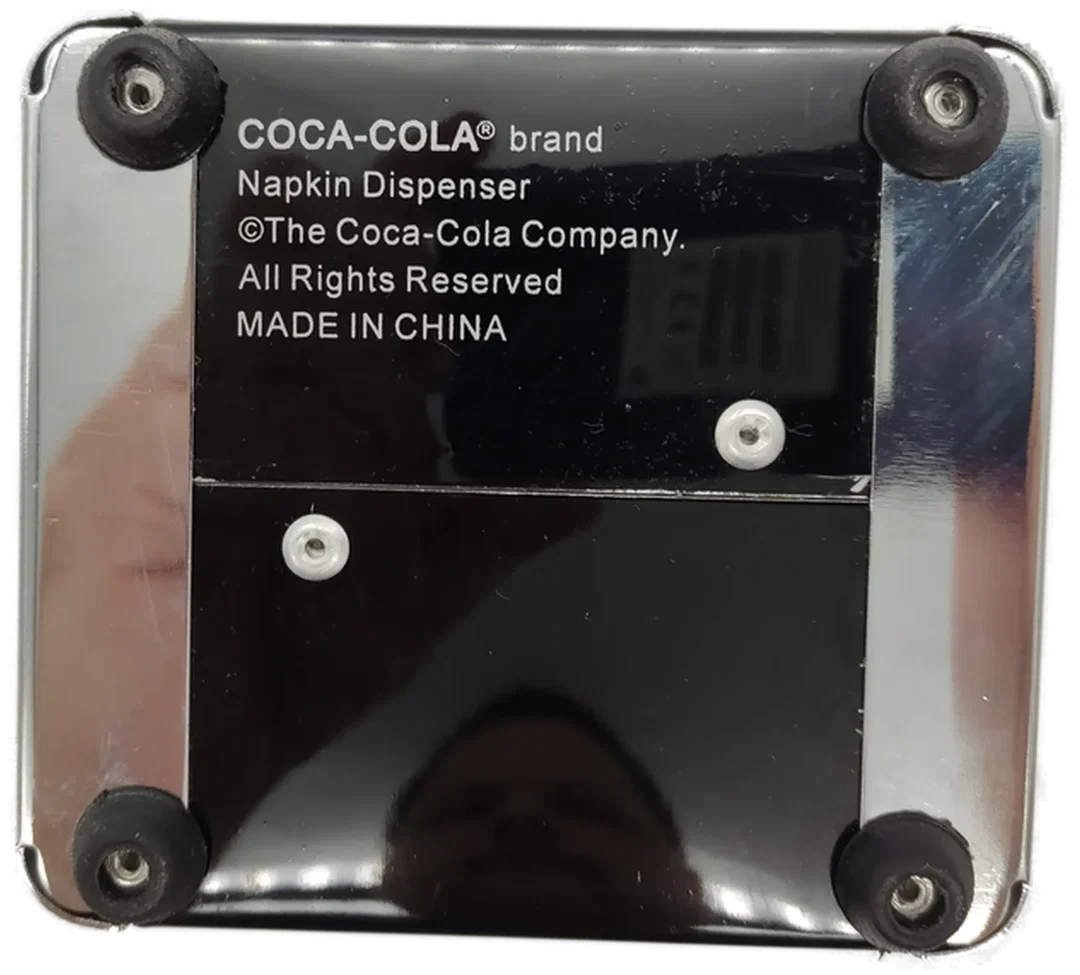 COCA-COLA Tisch Servietten-Spender Schwarz/Rot/Silber "Napkin Dispenser" – Bild 3