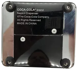 COCA-COLA Tisch Servietten-Spender Schwarz/Rot/Silber 