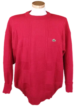 LACOSTE Herrenpullover rot Gr. 7