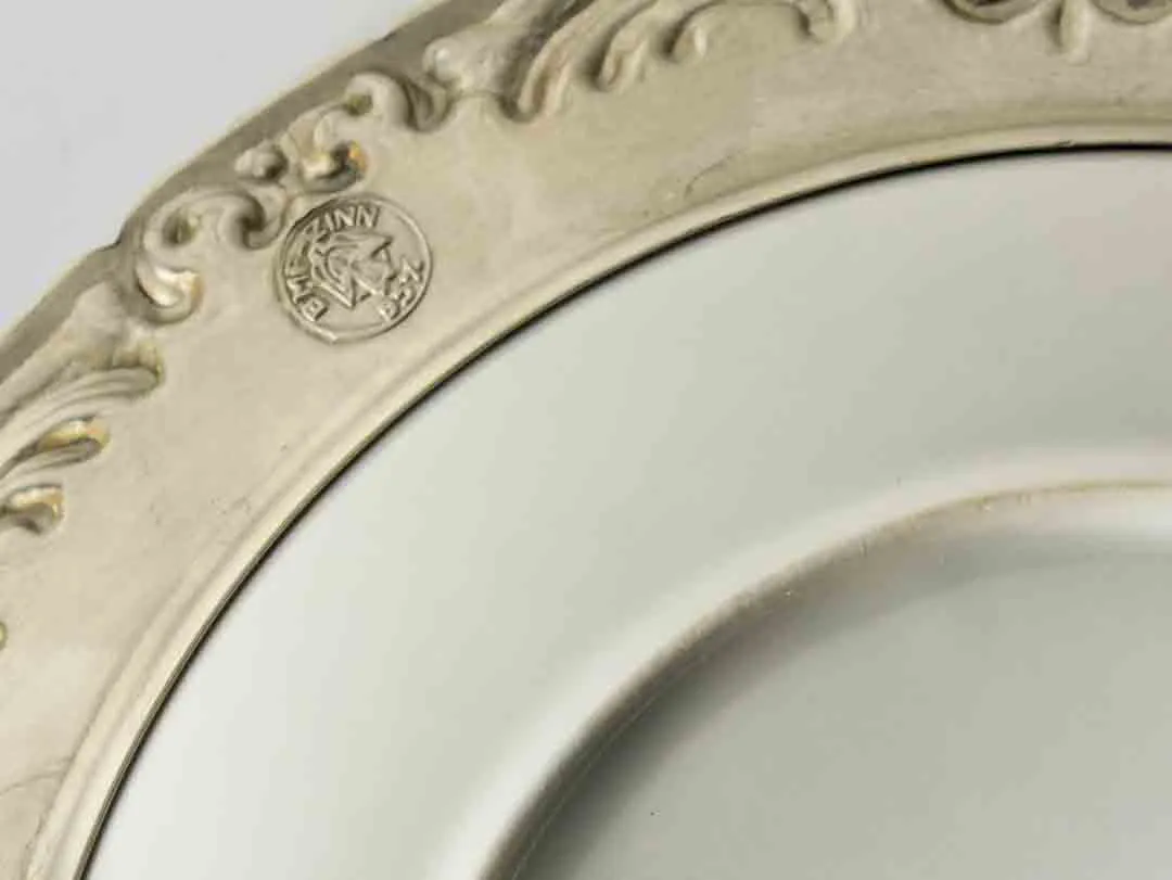 Porzellan Wandteller mit Zinnrahmen Sommer ⌀ 23cm – Bild 2